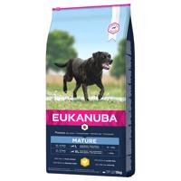 15kg Eukanuba Thriving Mature Large Breed csirke száraz kutyatáp 13+2 ingyen