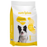 15kg Nutriplus Adult Dog csirke száraz kutyatáp 5% kedvezménnyel