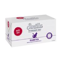 16x100g Smilla Veterinary Diet Diabetes marha nedves macskatáp 14+2 ingyen