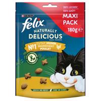 180g Felix Naturally Delicious Csirke & macskamenta macskasnack