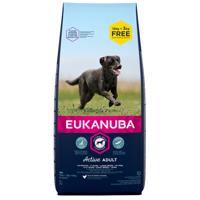 18kg Eukanuba Adult Large Breed csirke száraz kutyatáp 15+3kg ingyen