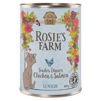 18x400g Rosie's Farm Adult Csirke & lazac nedves macskatáp 15% árengedménnyel