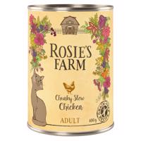 18x400g Rosie's Farm Adult Csirke nedves macskatáp 15% árengedménnyel