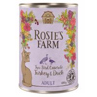 18x400g Rosie's Farm Adult Pulyka & kacsa nedves macskatáp 15% árengedménnyel