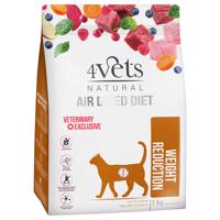 1kg 4Vets Natural Feline Weight Reduction száraz macskatáp