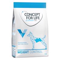 1kg Concept for Life Veterinary Diet Weight Control száraz kutyatáp 15% árengedménnyel