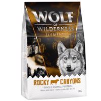 1kg Wolf of Wilderness Sensitiv "Rocky Canyons" marha - gabonamentes száraz kutyatáp