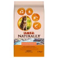 2,7kg IAMS Naturally Cat Adult lazac száraz macskatáp