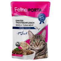 20x100g Feline Porta 21 Tonhal & garnélarák nedves macskatáp