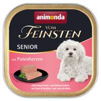 22x150g animonda Vom Feinsten Senior pulykaszív nedves kutyatáp