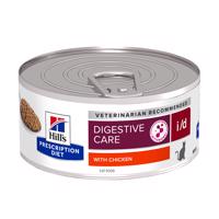 24 x 156 g Hill's Prescription Diet i/d Digestive Care csirke nedves macskatáp