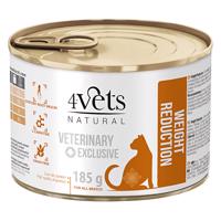 24x185 g 4Vets Natural Cat Weight Reduction nedves macskatáp