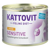 24x185g Kattovit Sensitive nedves macskatáp-csirke