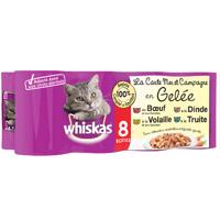 24x390g Whiskas La Carte Hal- és húsválogatás aszpikban nedves macskatáp