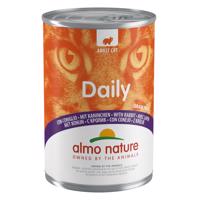 24x400g Almo Nature Daily Menu Nyúl nedves macskaeledel