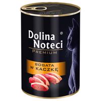 24x400g, Dolina Noteci Premium, kacsában gazdag nedves macskatáp