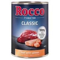 24x400g Rocco Classic nedves kutyatáp- Marha & lazac