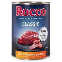 24x400g Rocco Classic nedves kutyatáp- Marha & szárnyasszív