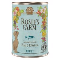 24x400g Rosie's Farm Adult nedves kutyatáp- Hal & csirke