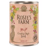 24x400g Rosie's Farm Adult nedves kutyatáp- Marha