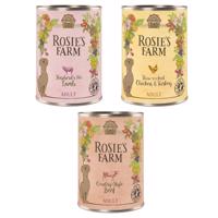 24x400g Rosie's Farm Adult nedves kutyatáp-- Mix I. 3 fajtával: csirke, marha, bárány