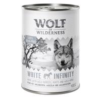 24x400g Wolf of Wilderness nedves kutyatáp-White Infinity ló