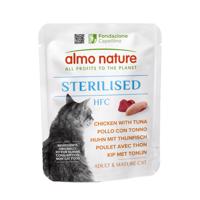 24x50g Almo Nature HFC Sterilised Csirke & tonhal nedves macskatáp