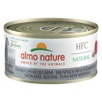 24x70g Almo Natura HFC Natural Tonhal & fiatal szardella nedves macskatáp