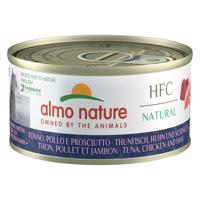 24x70g Almo Nature HFC Tonhal, csirke & sonka nedves macskatáp 20+4 ingyen