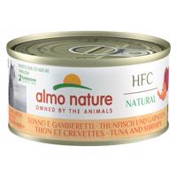 24x70g Almo Nature HFC Tonhal & garnéla nedves macskatáp 20+4 ingyen