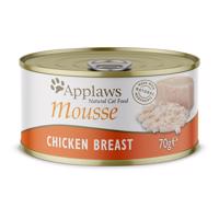 24x70g Applaws Mousse nedves macskatáp- Csirke