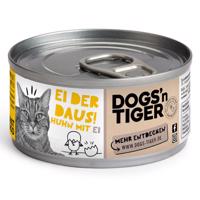 24x70g Dogs'n Tiger Cat Csirkefilé & tojás nedves macskatáp