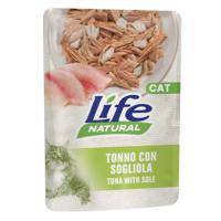 24x70g Life Cat Natural Adult Tonhal & nyelvhal nedves macskatáp