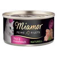 24x800g Miamor Naturelle finom filék tonhal & rákhús nedves macskatáp