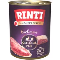 24x800g RINTI Singlefleisch Exclusive szárnyas pur nedves kutyatáp