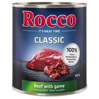 24x800g Rocco Classic Marha & vad nedves kutyatáp 10% árengedménnyel!