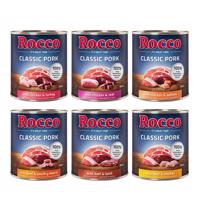 24x800g Rocco Classic nedves kutyatáp Mix: marha/bárány, csirke/pulyka, csirke/borjú, marha/szárnyasszív, csirke/lazac, marha/csirke 22+2 ingyen