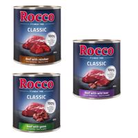 24x800g Rocco Classic nedves kutyatáp- Vad-mix: marha/vad, marha/rénszarvas, marha/vaddisznó