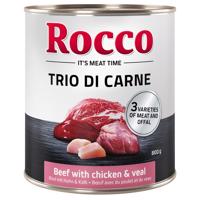 24x800g Rocco Classic Trio di Carne nedves kutyatáp