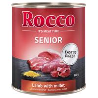 24x800g Rocco Senior nedves kutyatáp vegyes csoma 12x szárnyas + 12 x bárány