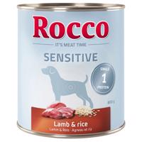 24x800g Rocco Sensitive Bárány & rizs nedves kutyatáp 20+4 ingyen