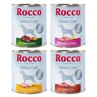 24x800g Rocco Sensitive vegyes csomag 4 fajtával nedves kutyatáp