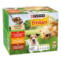 24x85 PURINA Friskies Adult szószban nedves kutyaeledel vegyes csomagban