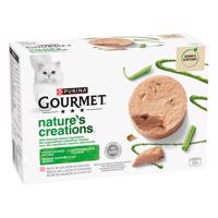 24x85g Gourmet Nature's Creations Pástétom lazac & zöldbab nedves macskatáp akciósan