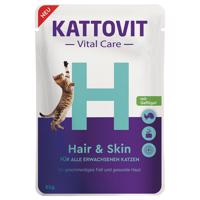 24x85g Kattovit Vital Care Hair & Skin szárnyas tasakos nedves macskatáp