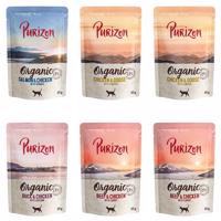 24x85g Purizon nedves macskatáp Organic vegyes csomag (8x csirke, 8x marha, 4x lazac, 4x kacsa) 22+2 ingyen