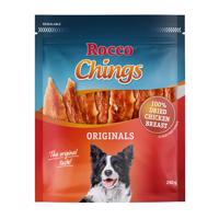 250g Rocco Chings rágócsíkok Szárított csirkemell kutyasnack