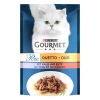 26x85g Gourmet Perle Borjú & kacsa nedves macskatáp 20% árengedménnyel