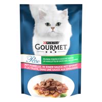 26x85g Gourmet Perle Pisztráng & spenót nedves macskatáp 15% kedvezménnyel