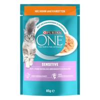 26x85g PURINA ONE Sensitive nedves macskatáp